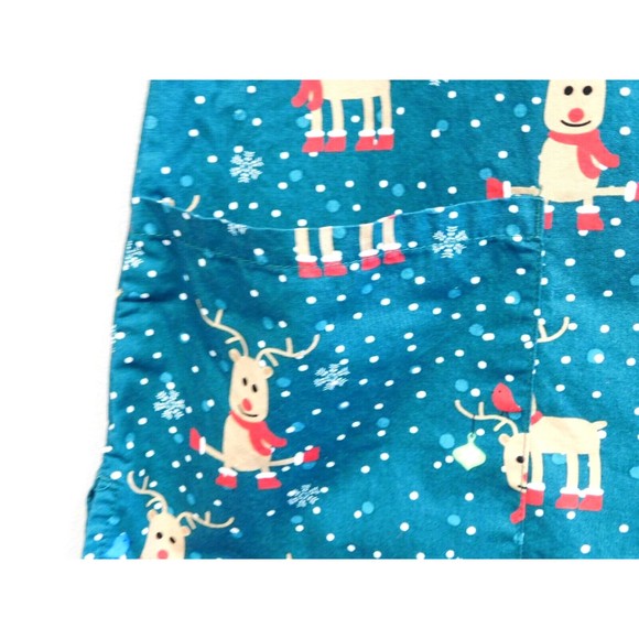 Zoe & Chloe green reindeer scrub top Small - Picture 3 of 4
